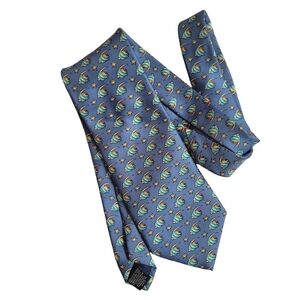 Beaufort The Rack 100% Silk Fish Aquarium Fisherman Neck Tie Moorish Idol Marine